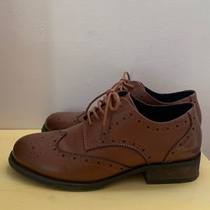Oxford Style Dark Brown Laced Shoes